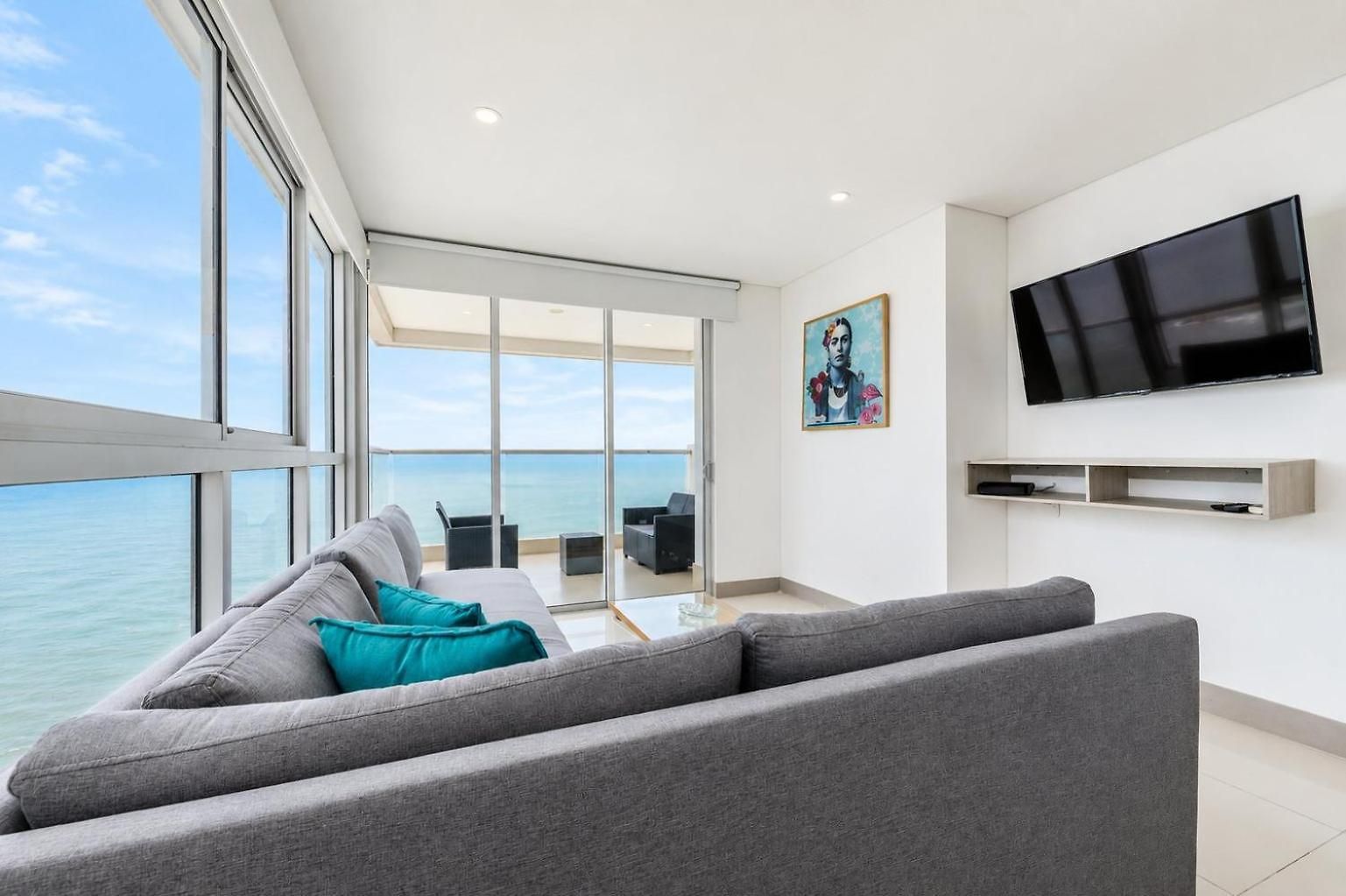 ¡espectacular Apto Con Vista Al Mar Piso 28! Apartamento *