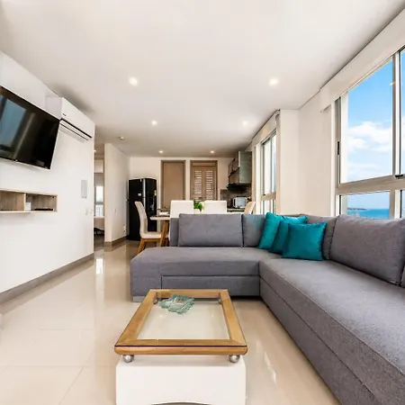 ¡espectacular Apto Con Vista Al Mar Piso 28! Apartamento Cartagena